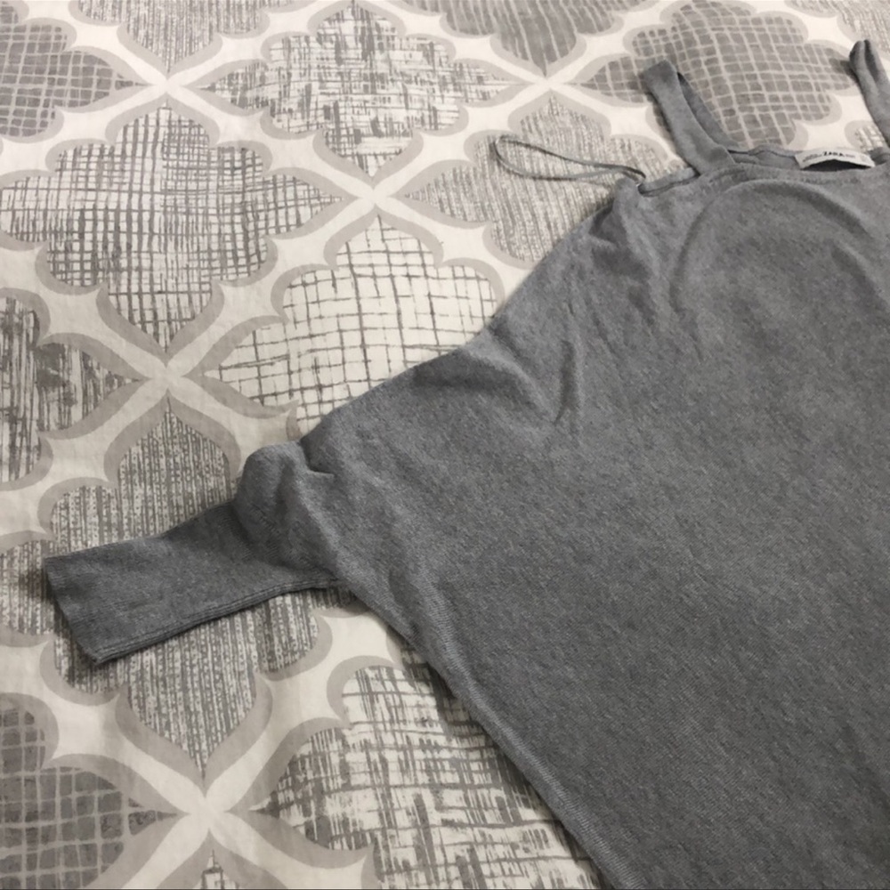 Zara | Cold Shoulder Asymmetrical Sweater - Picture 7 of 14